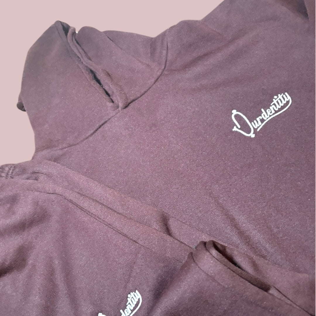 Brown Overhead Tracksuit with Open Ankle Bottoms