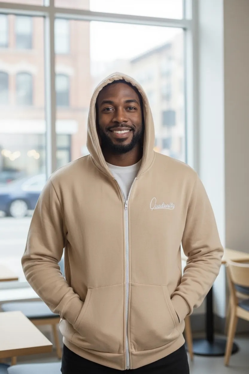 Caramel Full Zip Hoodie