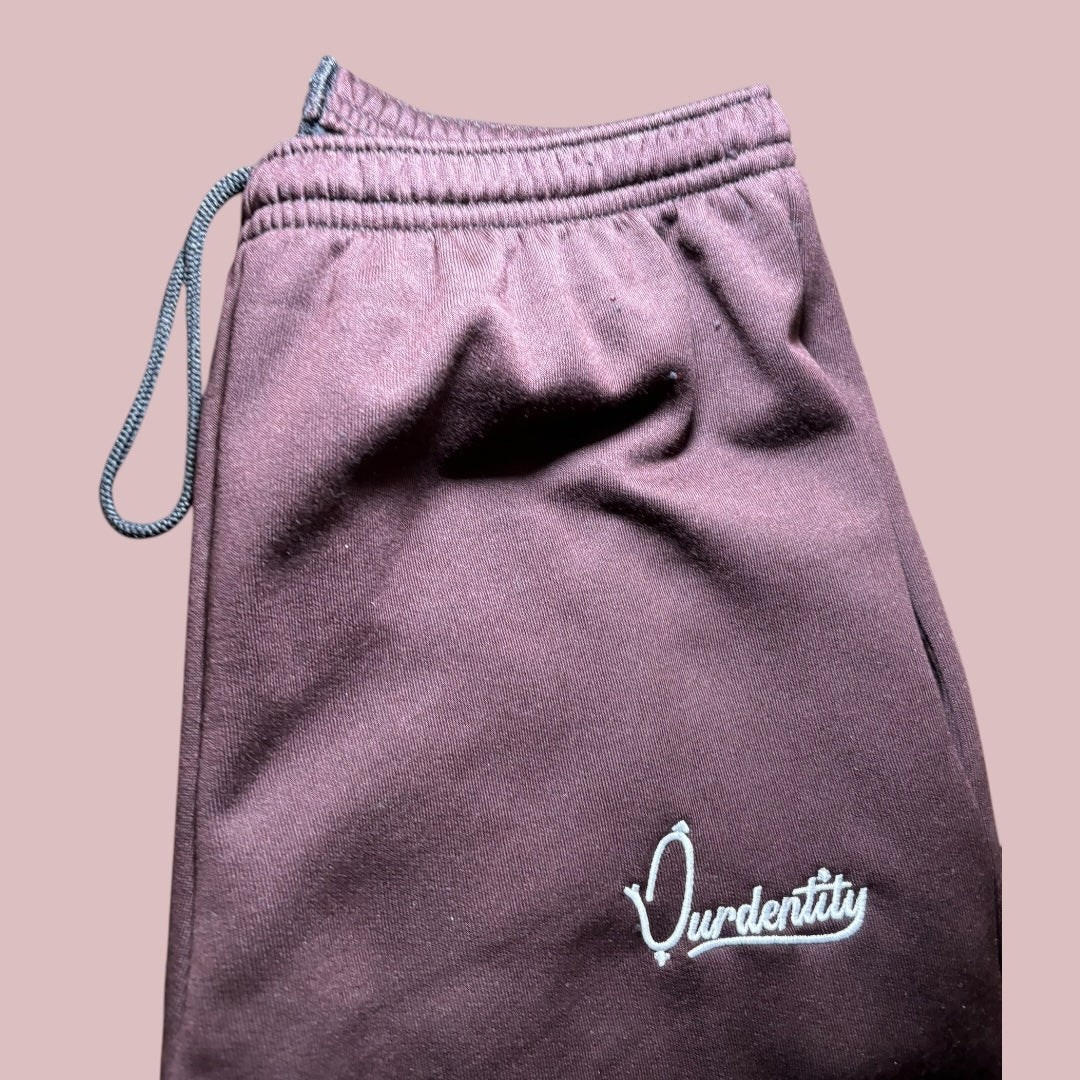 Brown Open Ankle Tracksuit Bottoms