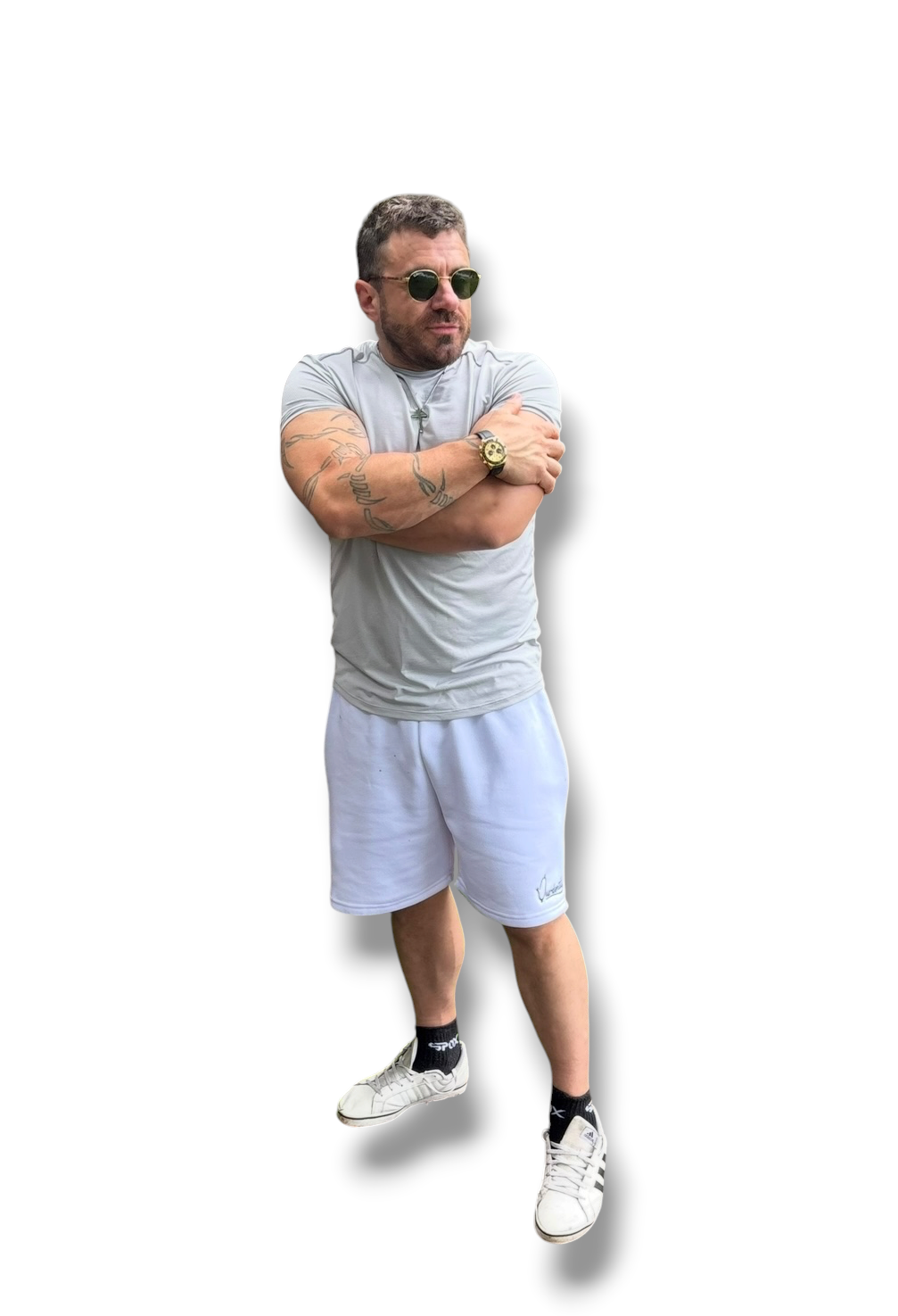 Signature White Shorts
