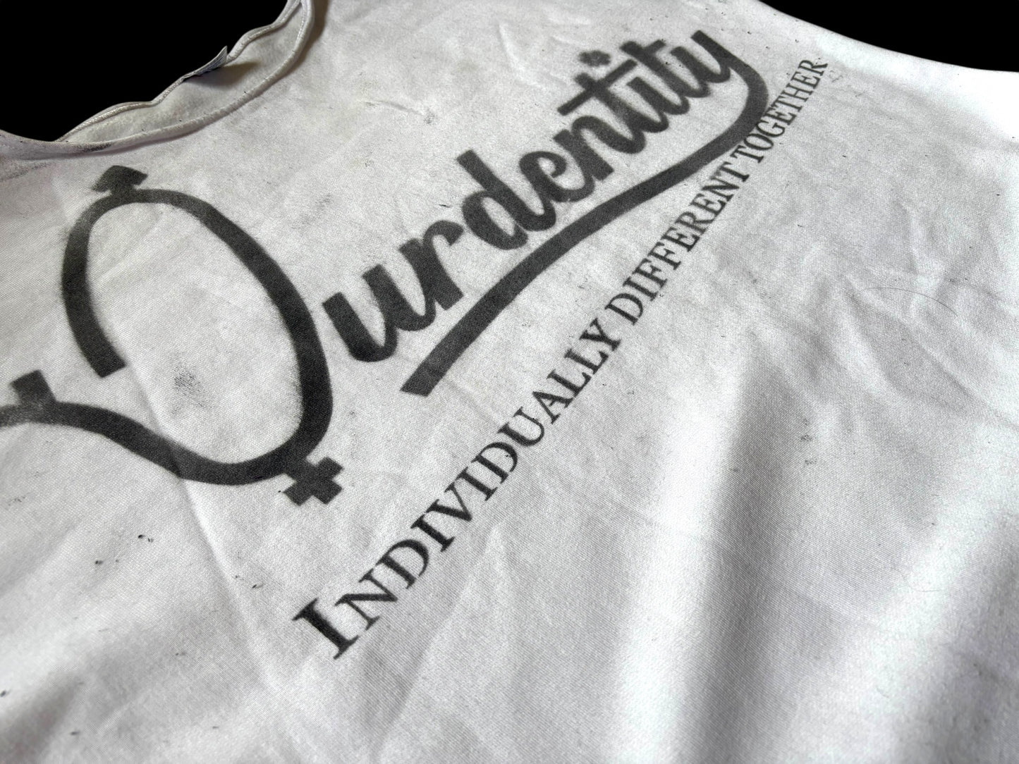 White Pump Cover Gym Top