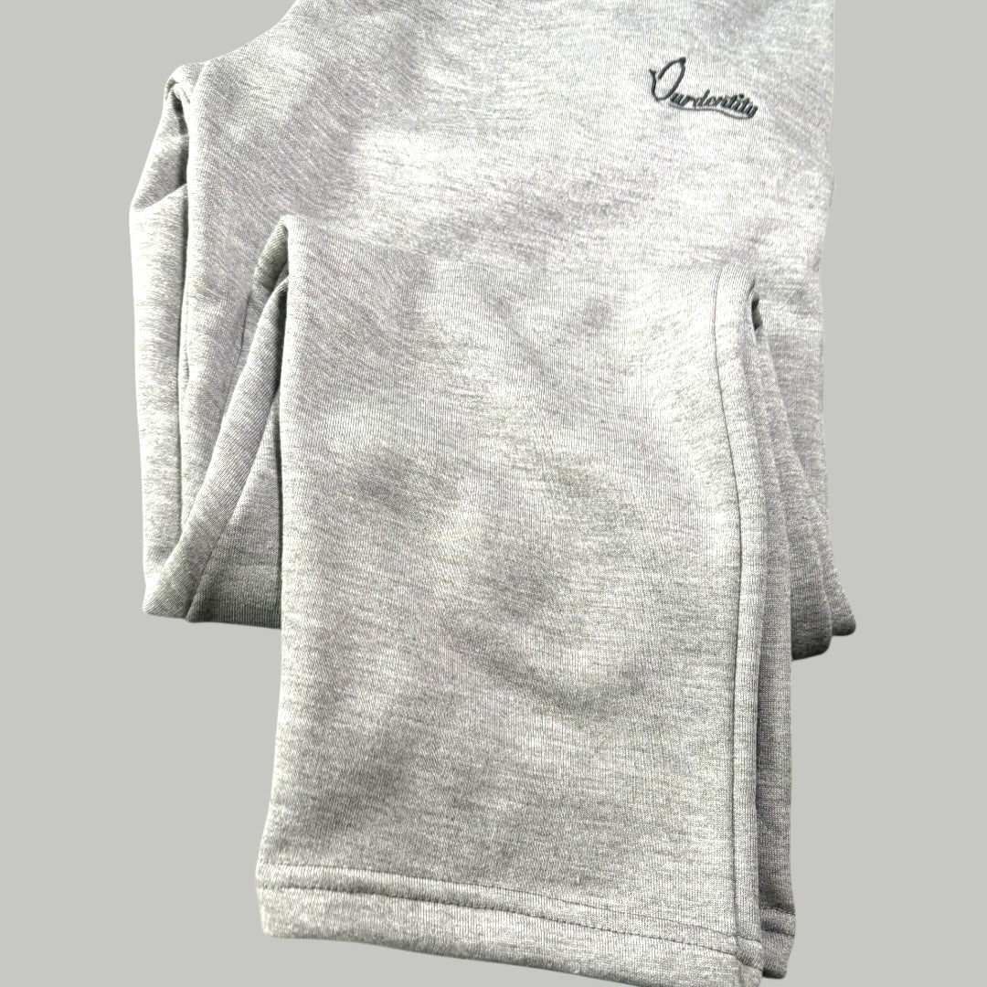 Silver Grey Open Ankle Tracksuit Bottoms