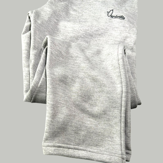 Silver Grey Open Ankle Tracksuit Bottoms