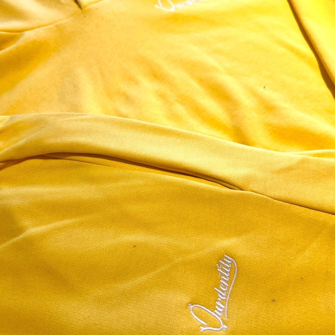Yellow Overhead Cuff Bottom Tracksuit