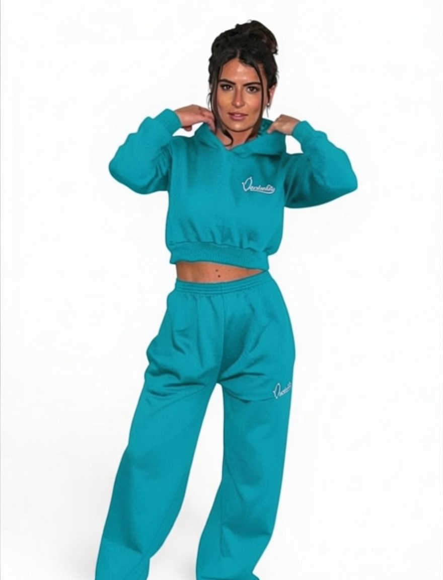 Turquoise Baggy Style Joggers