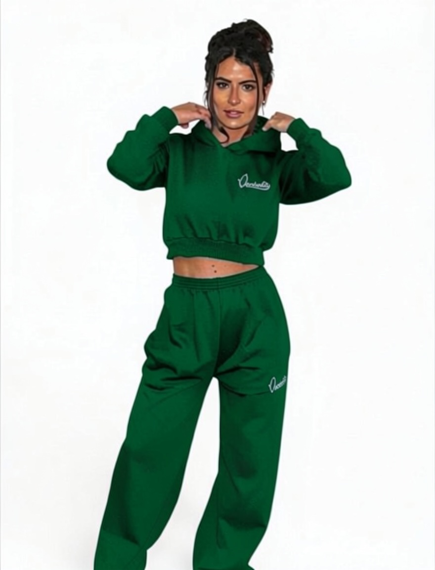 Forest Green Baggy Style Joggers