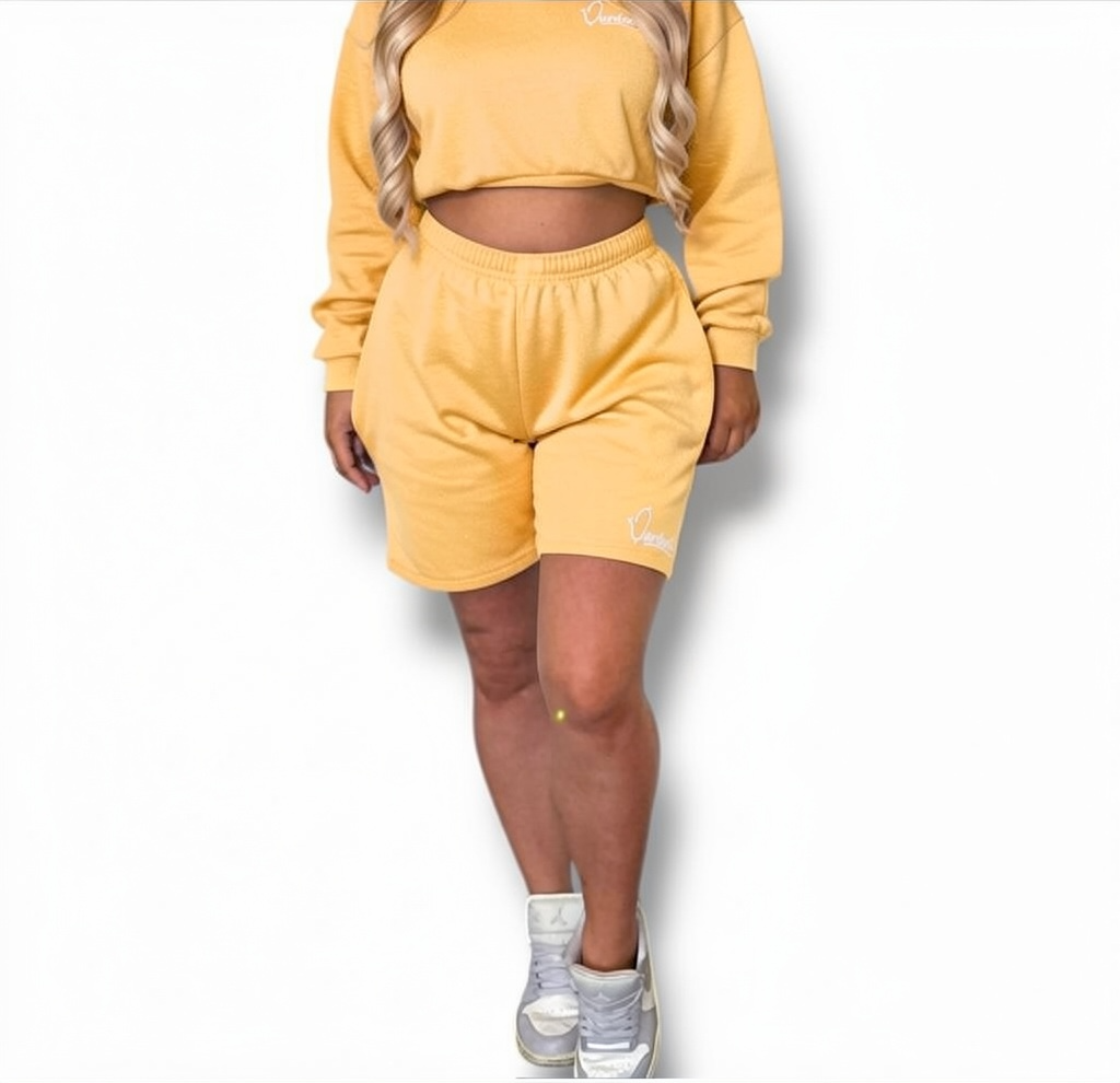 Caramel Loungewear set with our Signature Satin Lined Hood