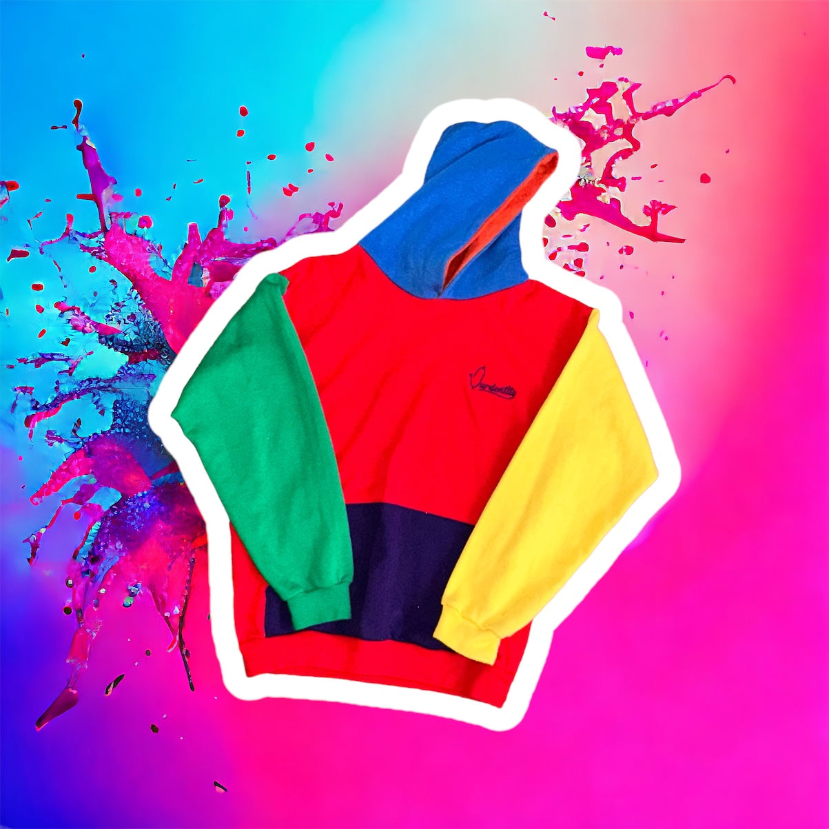 Tailored Colour Block Hoodie