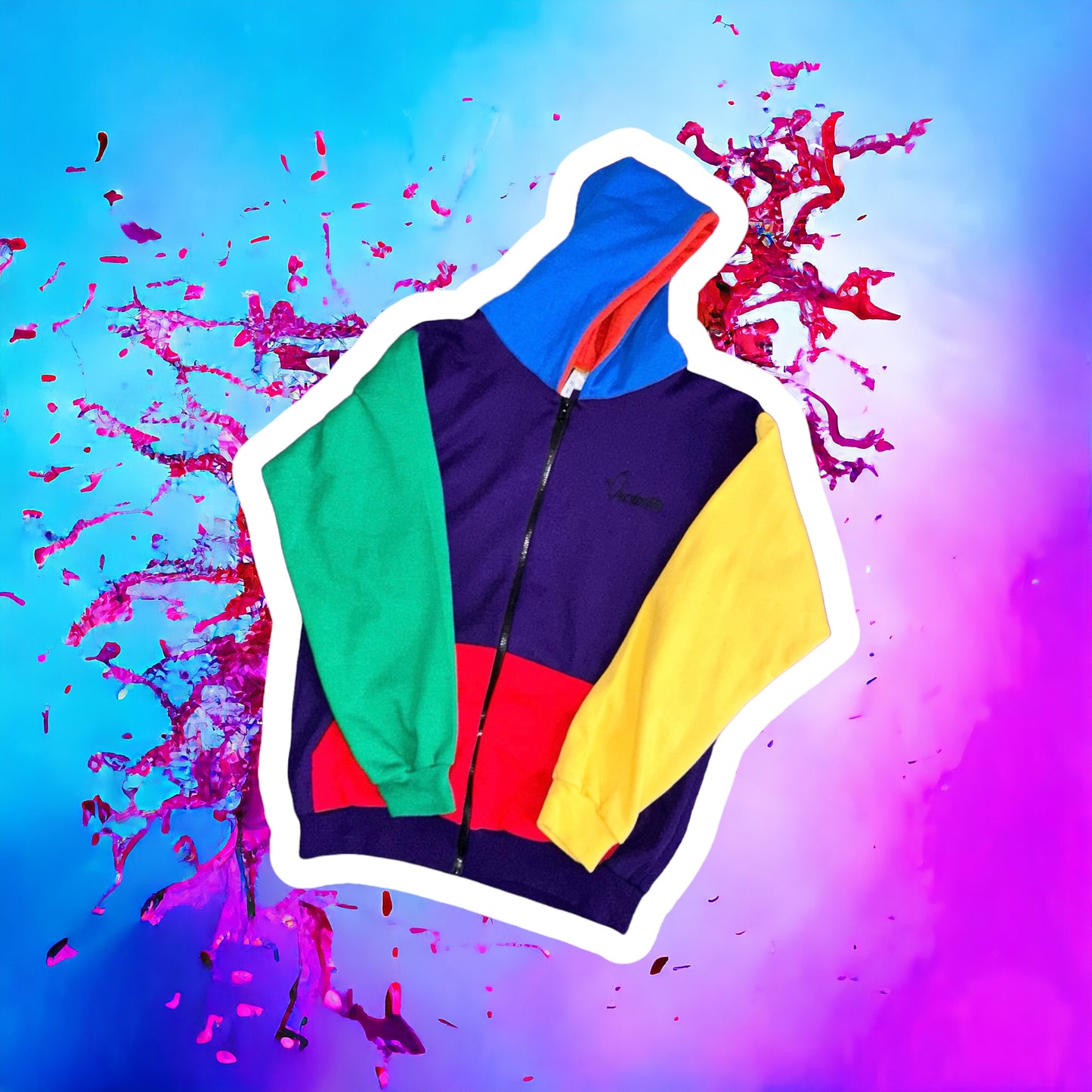 Tailored Colour Block Hoodie