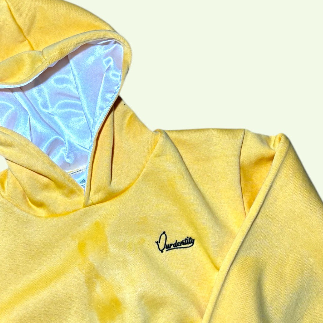 Yellow Crop Overhead Hoodie