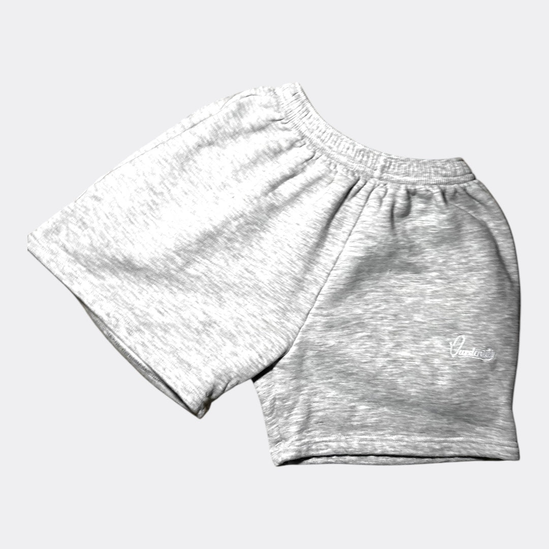 Silver Grey Tracksuit Shorts