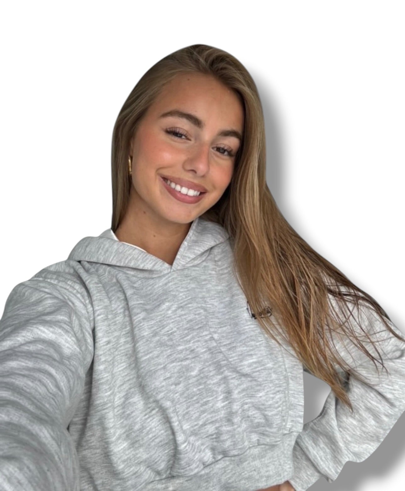 Silver Grey Loungewear Set with Signature Satin Lined Hood