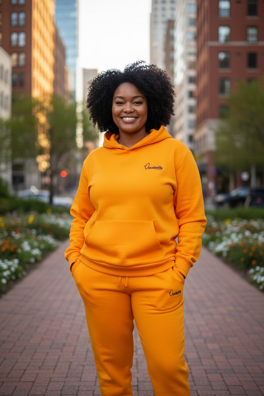 Sunflower Overhead Cuff Bottom Tracksuit