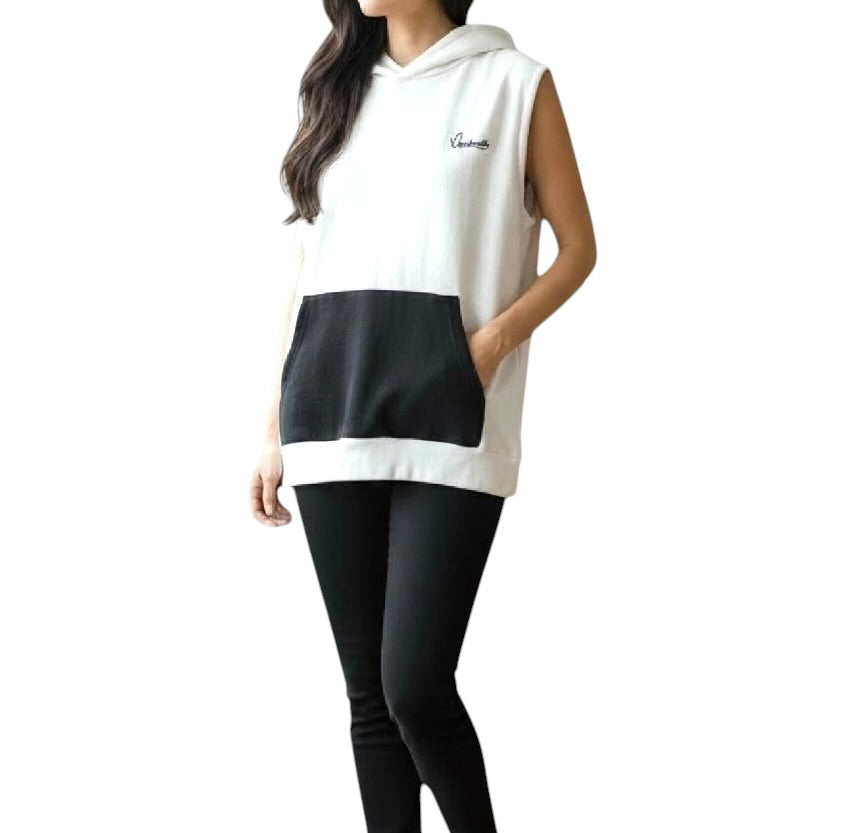 Signature White and Black Hoodie