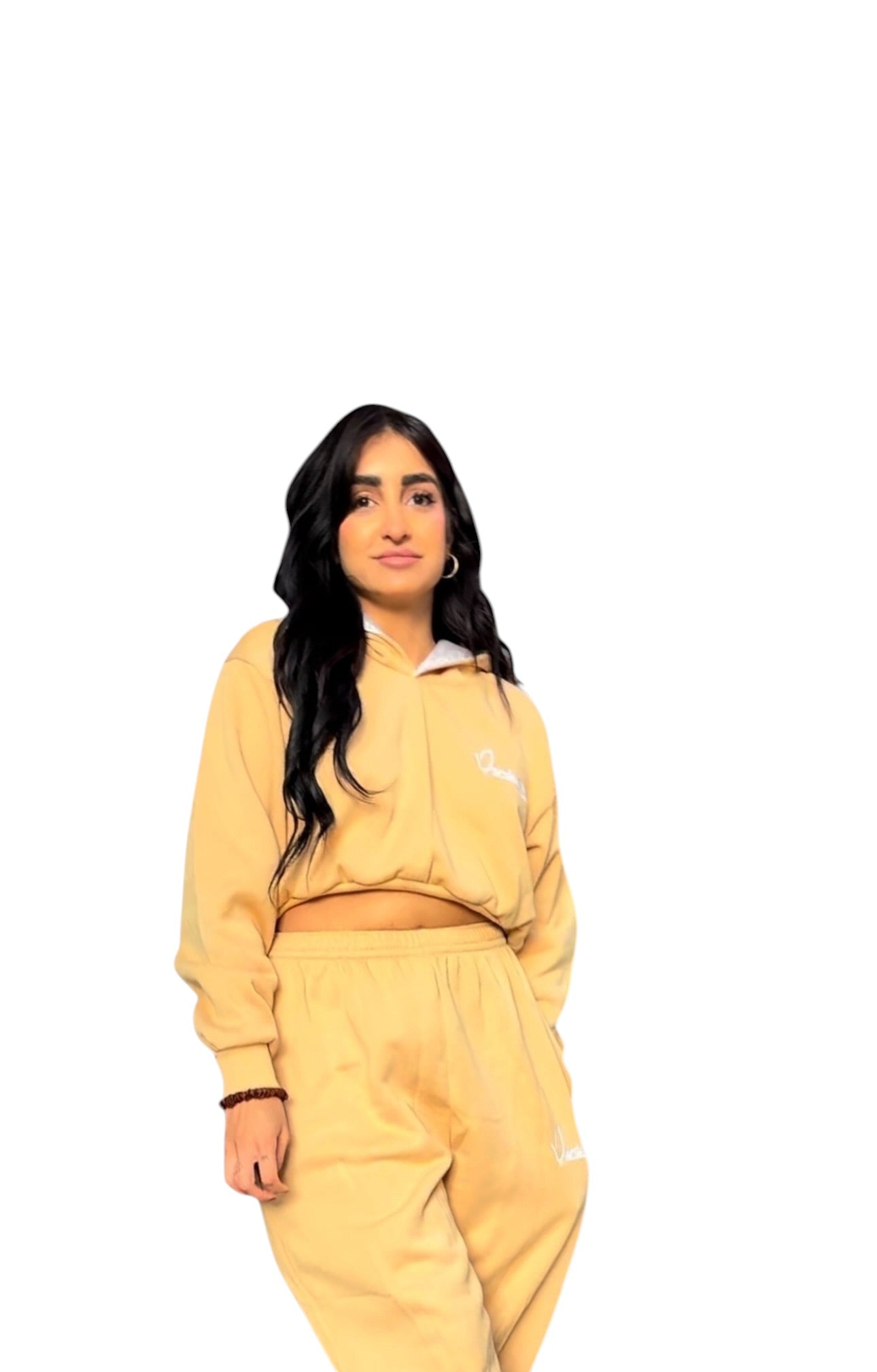 Caramel Luxe Crop Hoodie