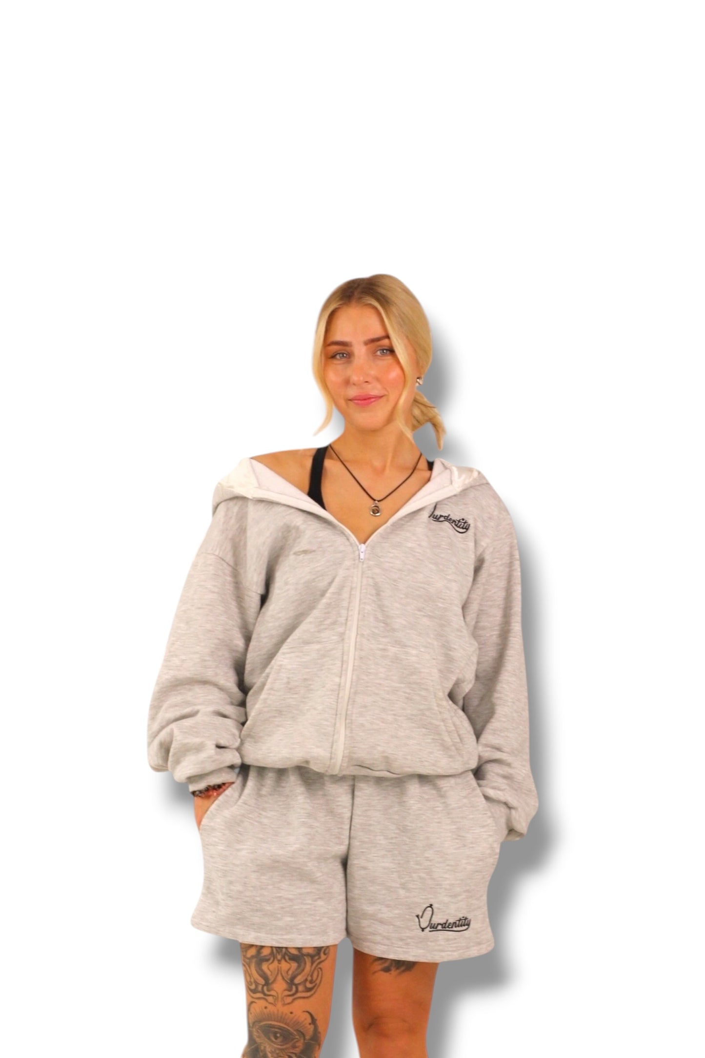 Signature Silver Grey Hoodie