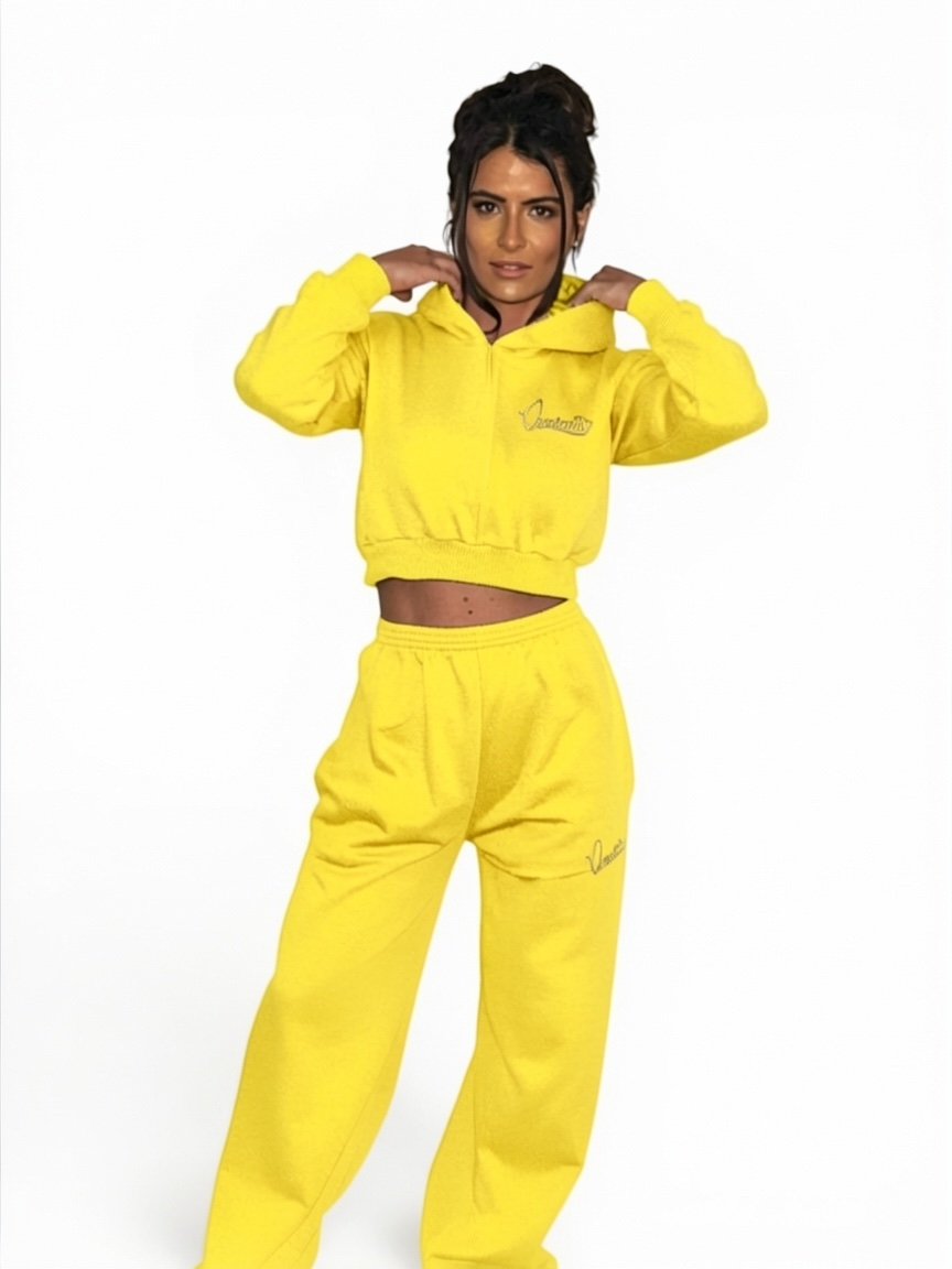 Yellow Baggy Style Joggers