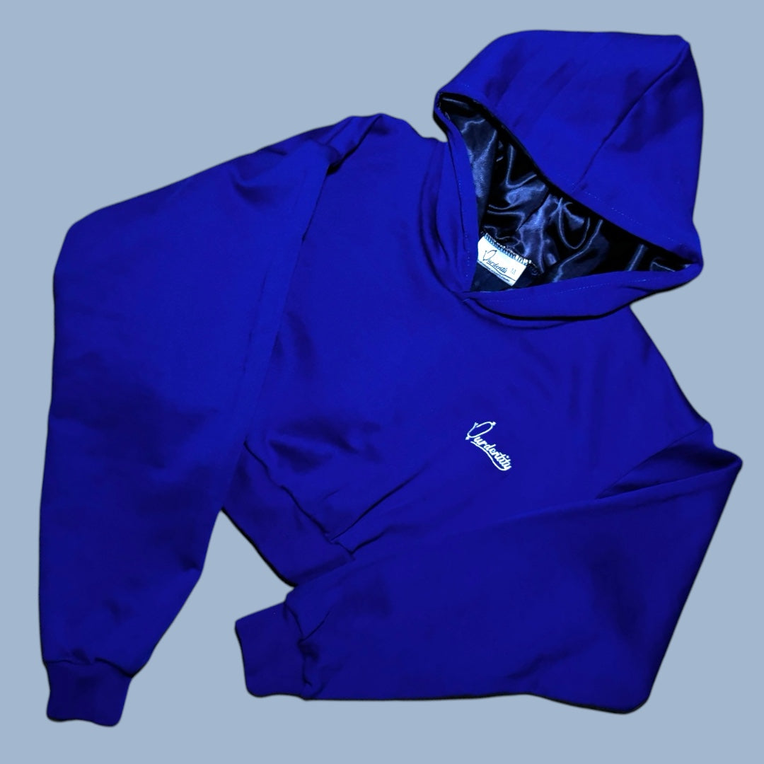 Lagoon Blue Crop Overhead Hoodie