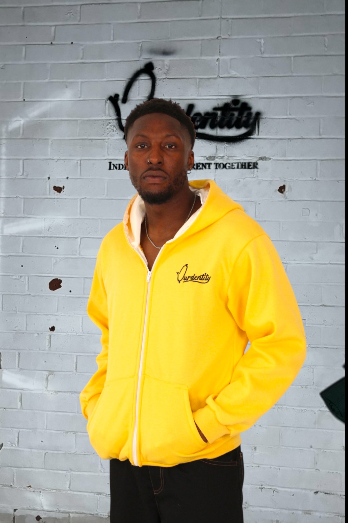 Satin Lined Yellow Hoodie