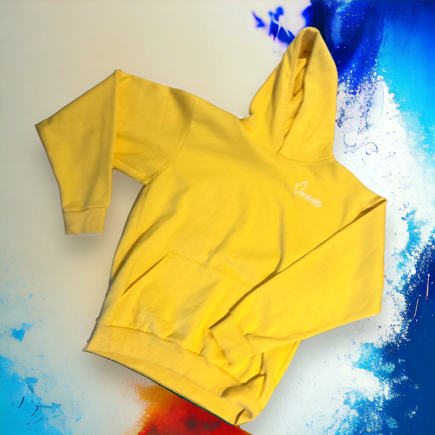 Yellow overhead hoodie