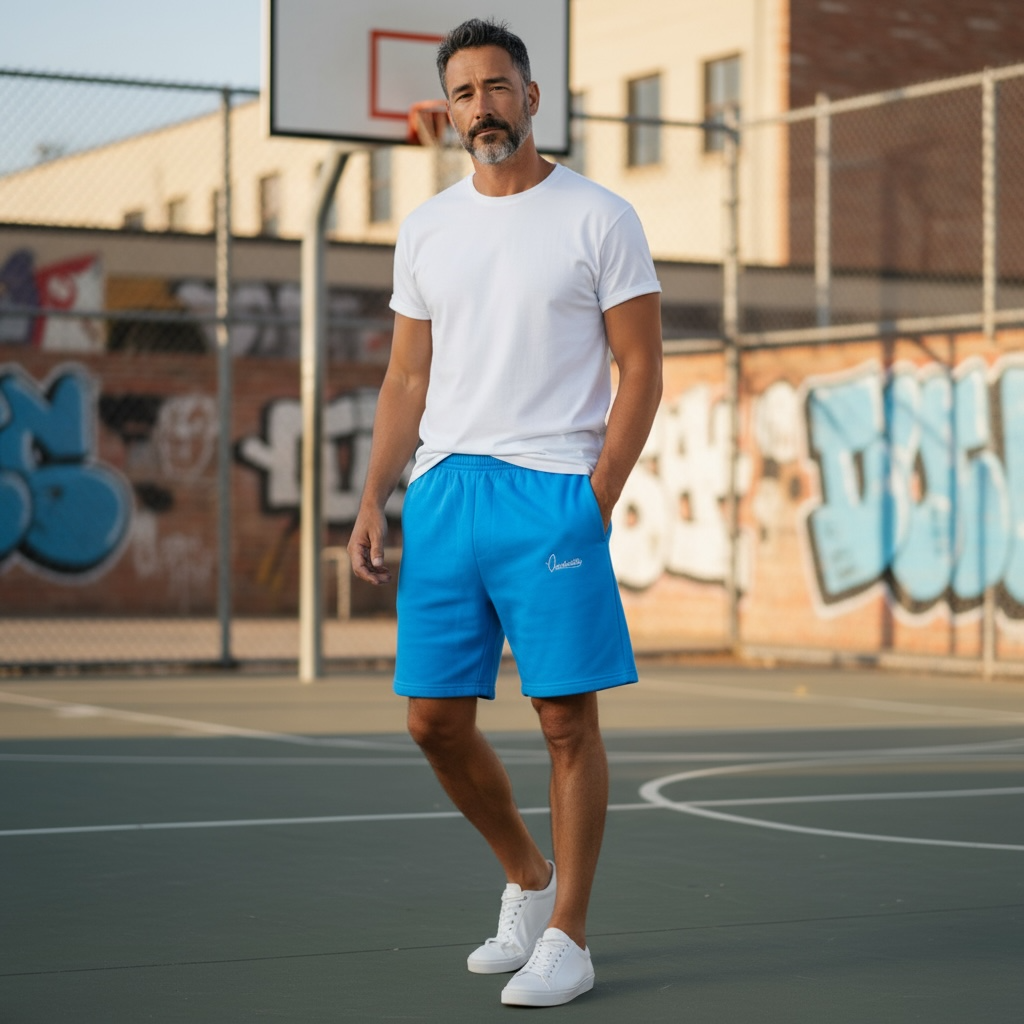 Sky Blue Tracksuit Shorts