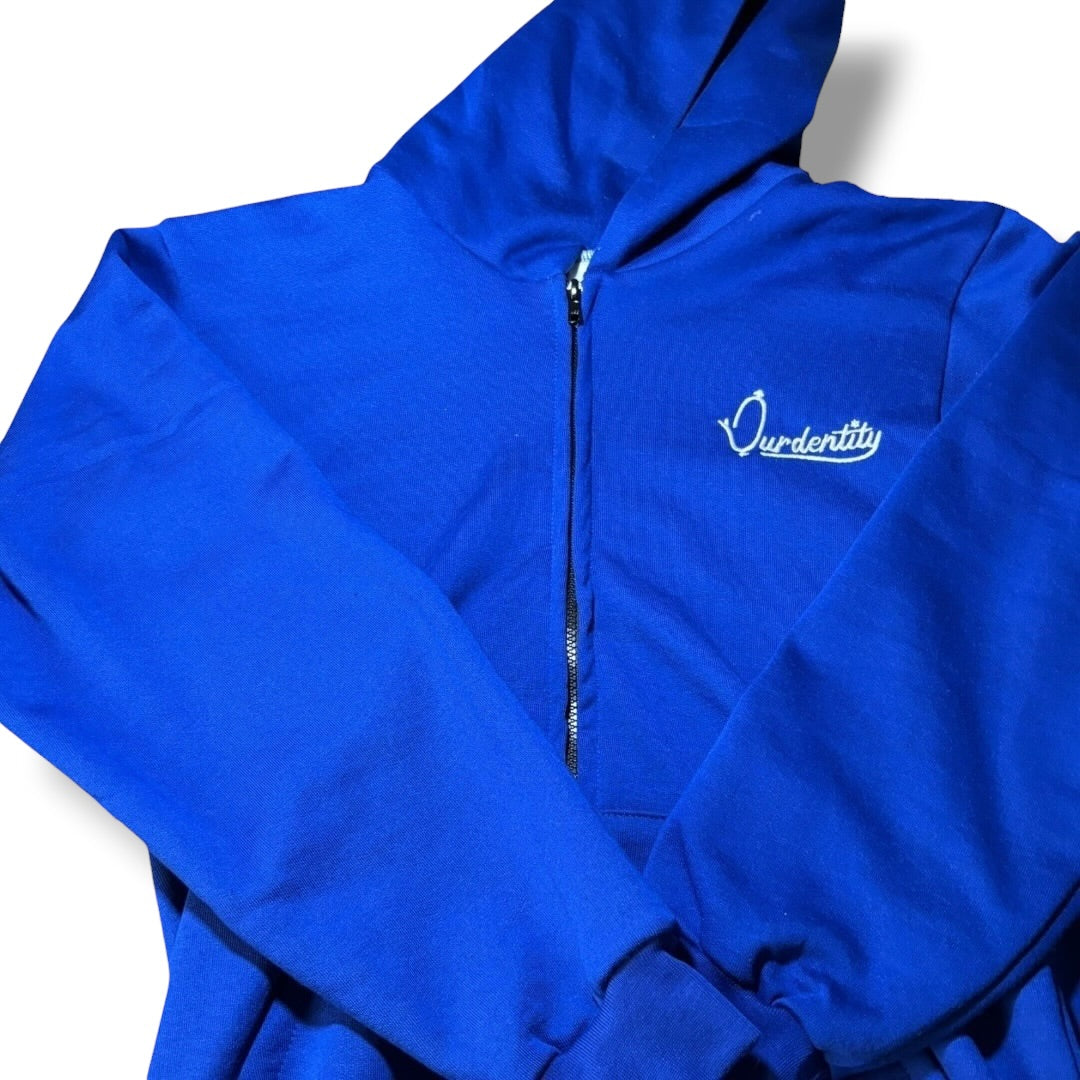Satin Lined Royal Blue Hoodie