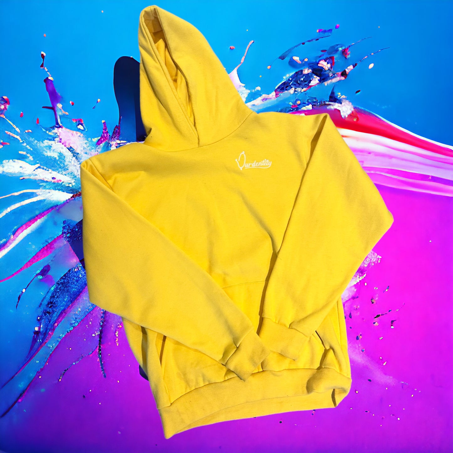 Yellow overhead hoodie