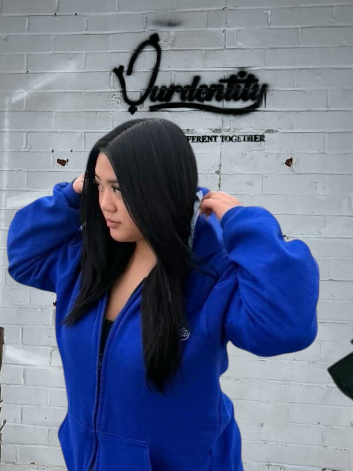 Satin Lined Royal Blue Hoodie