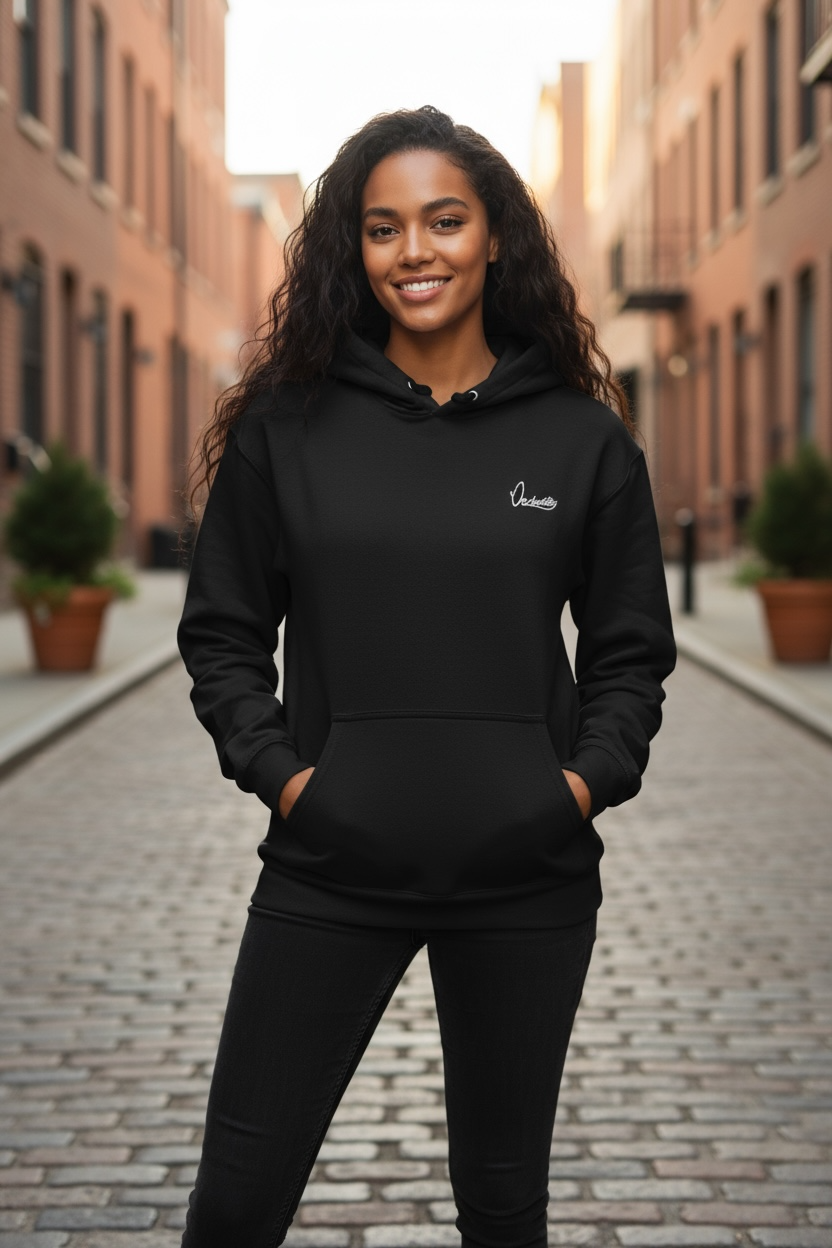 Black Overhead Hoodie