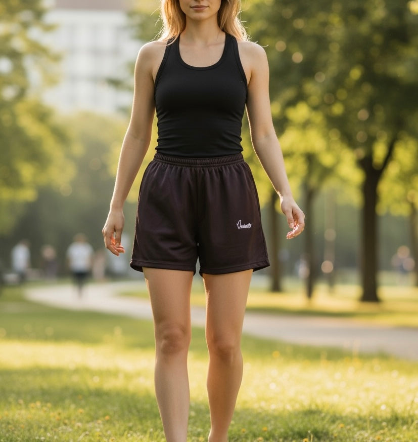 Brown Tracksuit Shorts