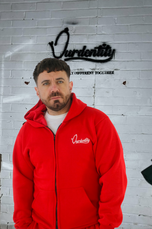 Satin Lined Red Hoodie