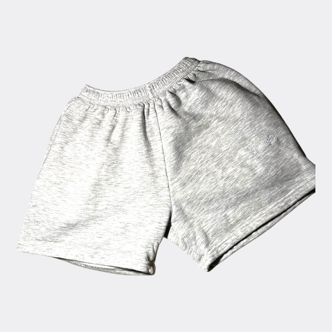 Silver Grey Tracksuit Shorts