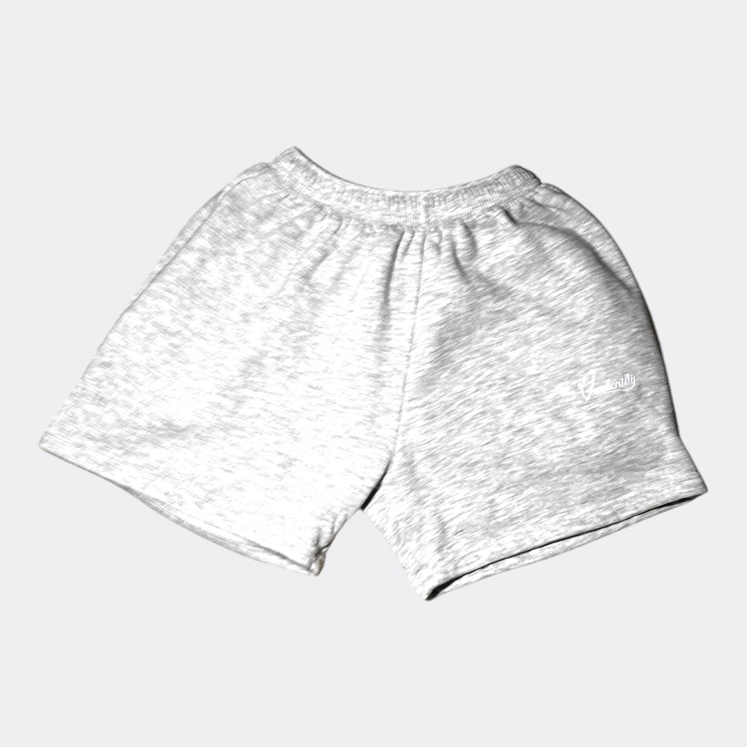 Silver Grey Tracksuit Shorts