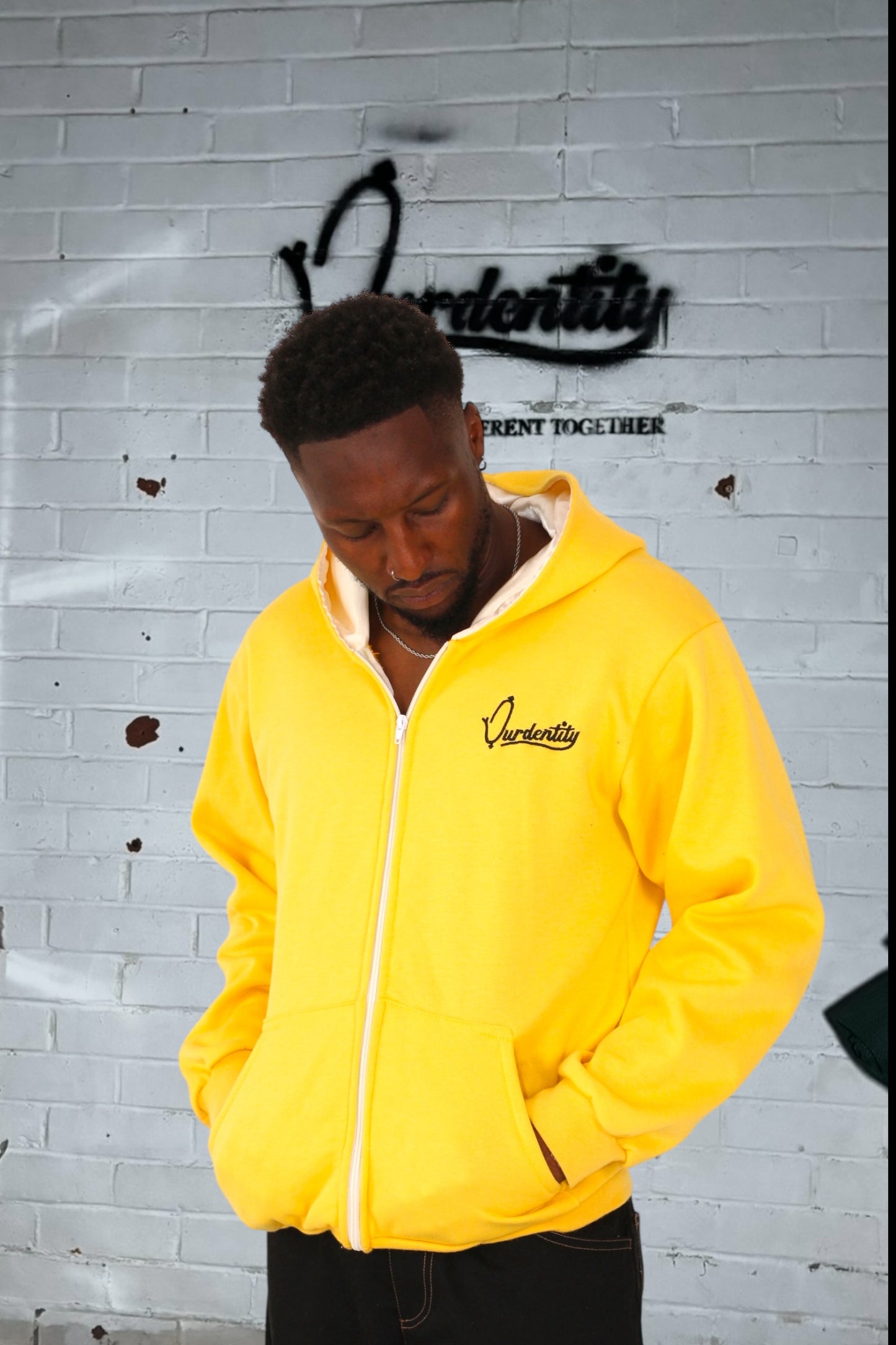 Satin Lined Yellow Hoodie