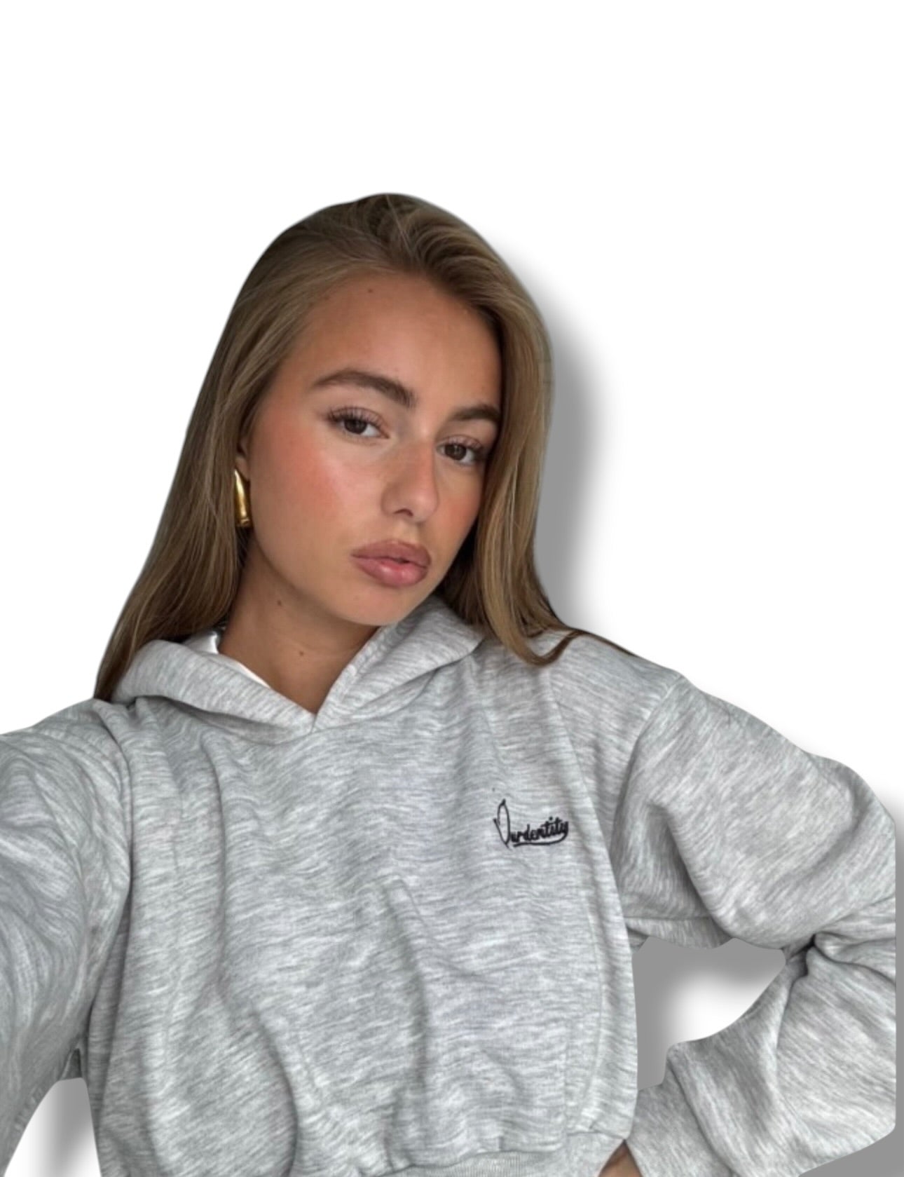 Silver Grey Loungewear Set with Signature Satin Lined Hood