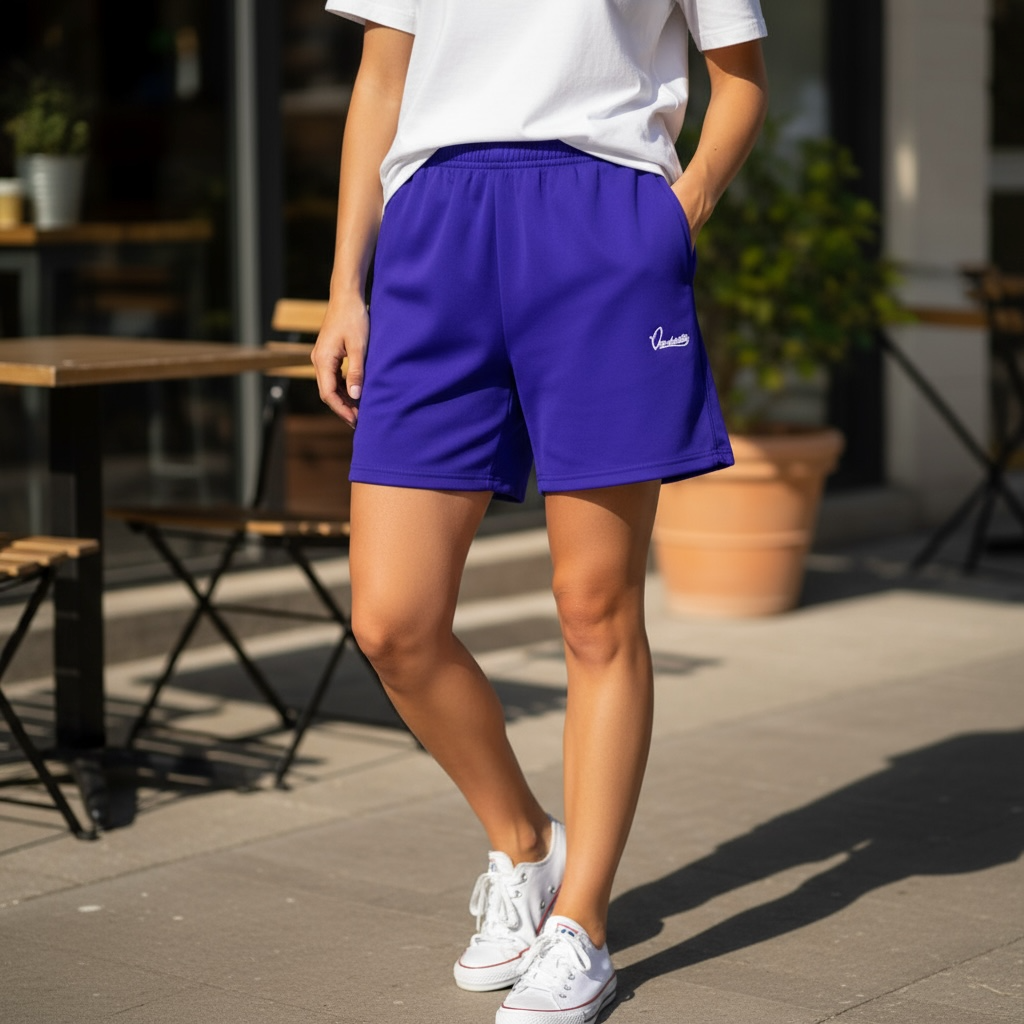 Purple Tracksuit Shorts