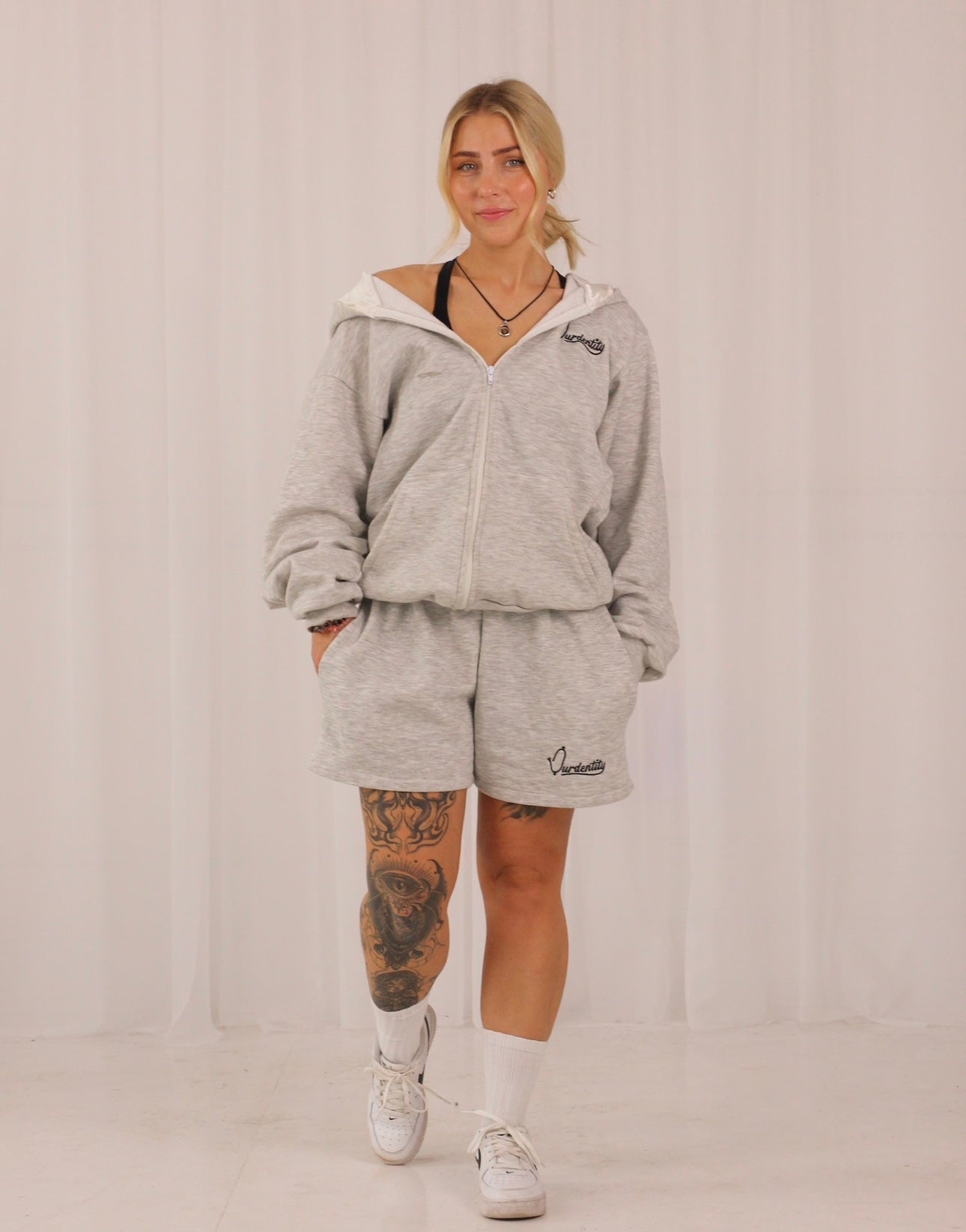 Silver Grey Lounge Shorts
