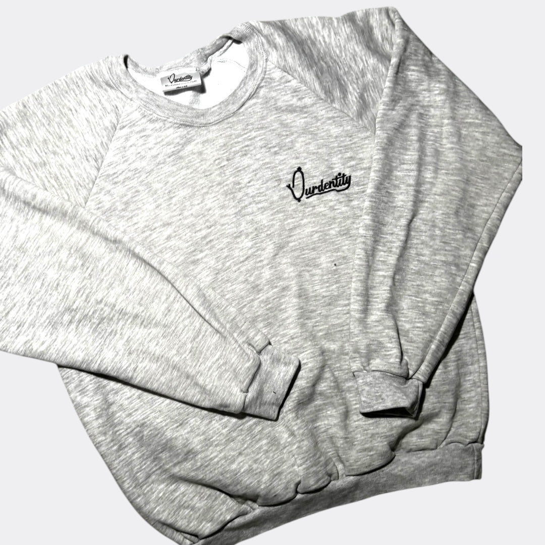 Silver Grey Crew Neck Jumper