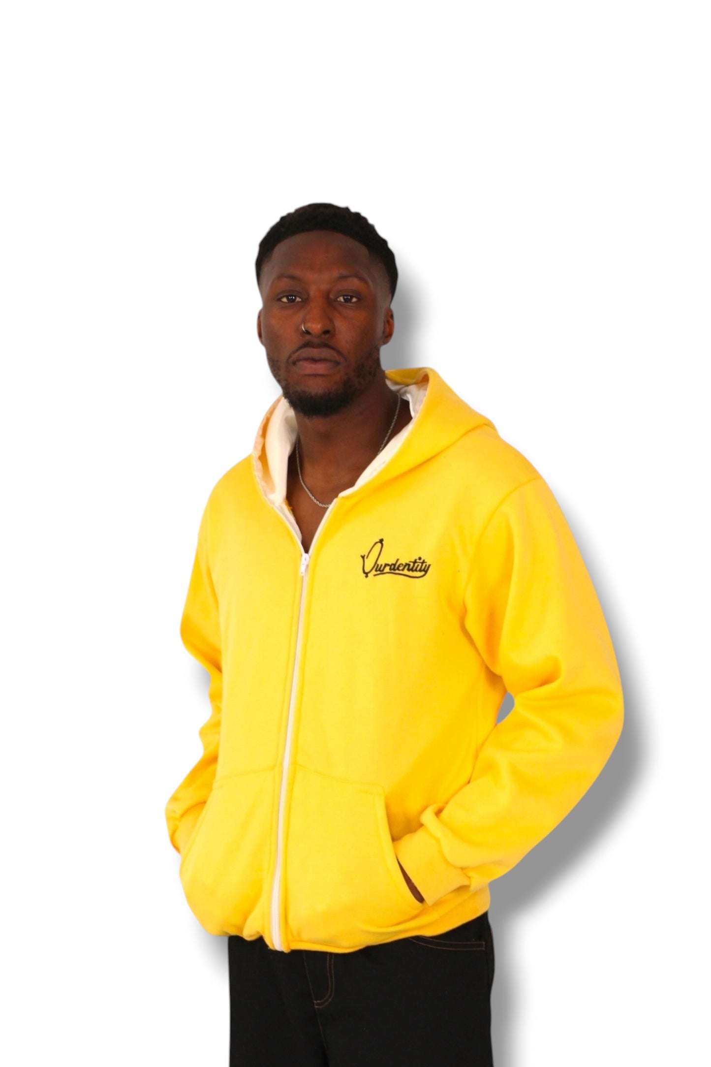 Satin Lined Yellow Hoodie