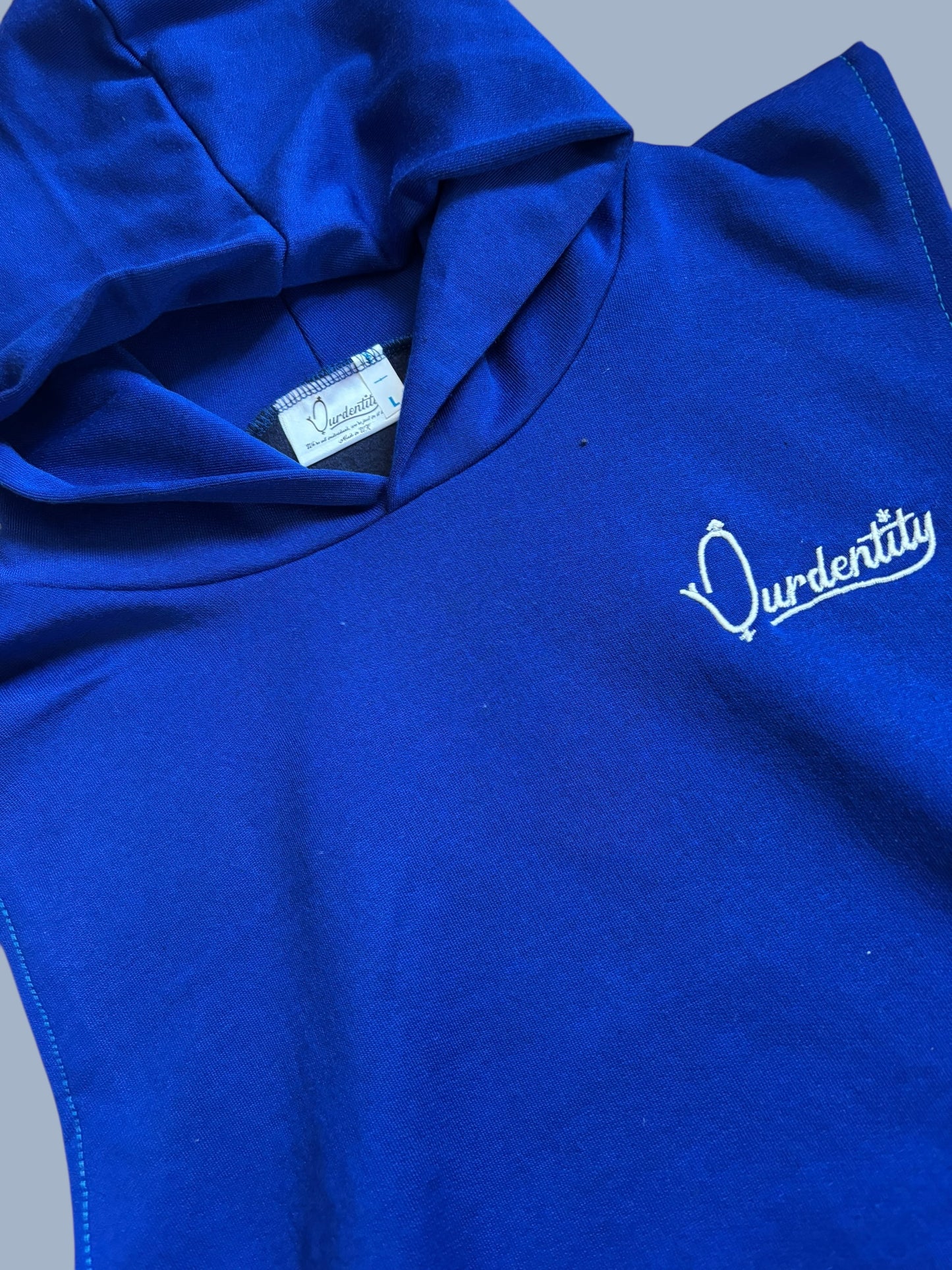 Royal Blue Sleeveless Hoodie