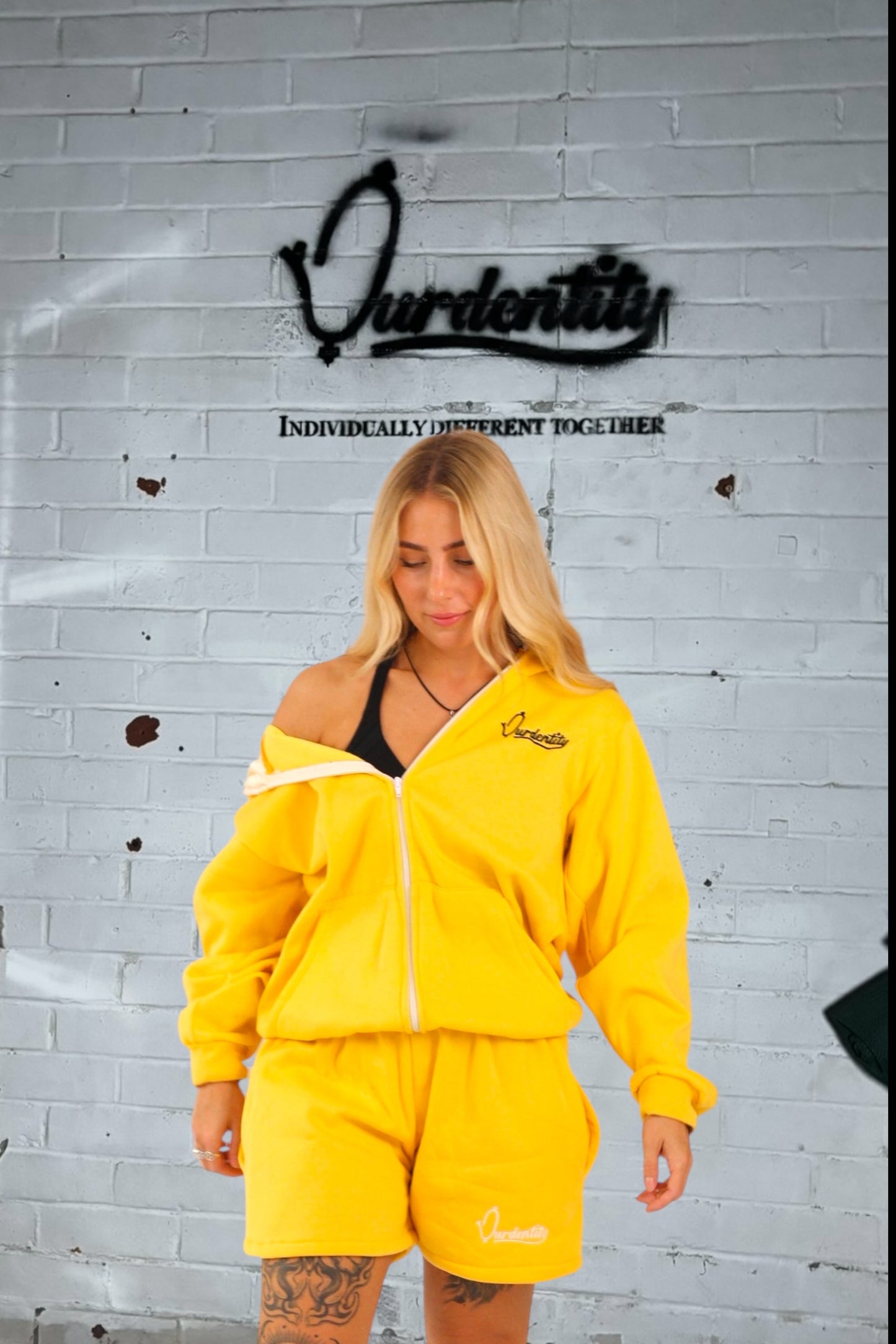 Satin Lined Yellow Hoodie