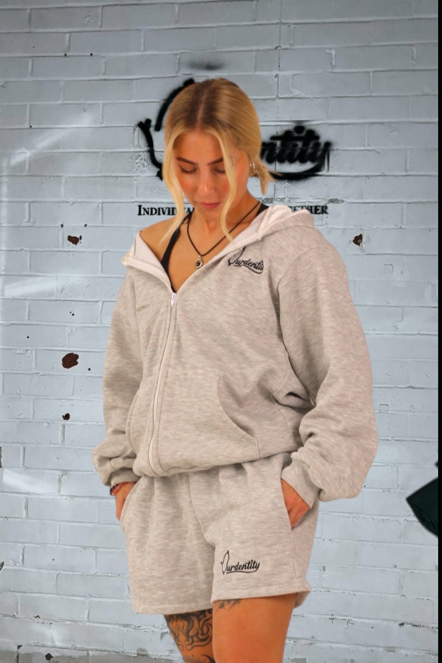 Signature Silver Grey Hoodie