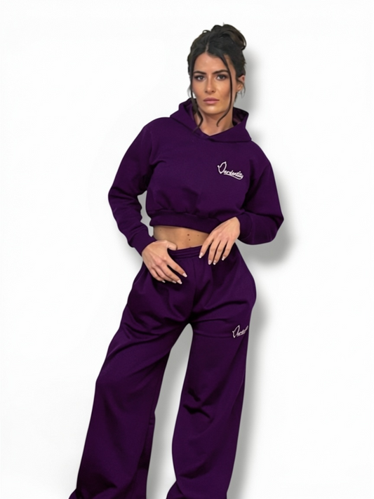 Purple Baggy Style Joggers