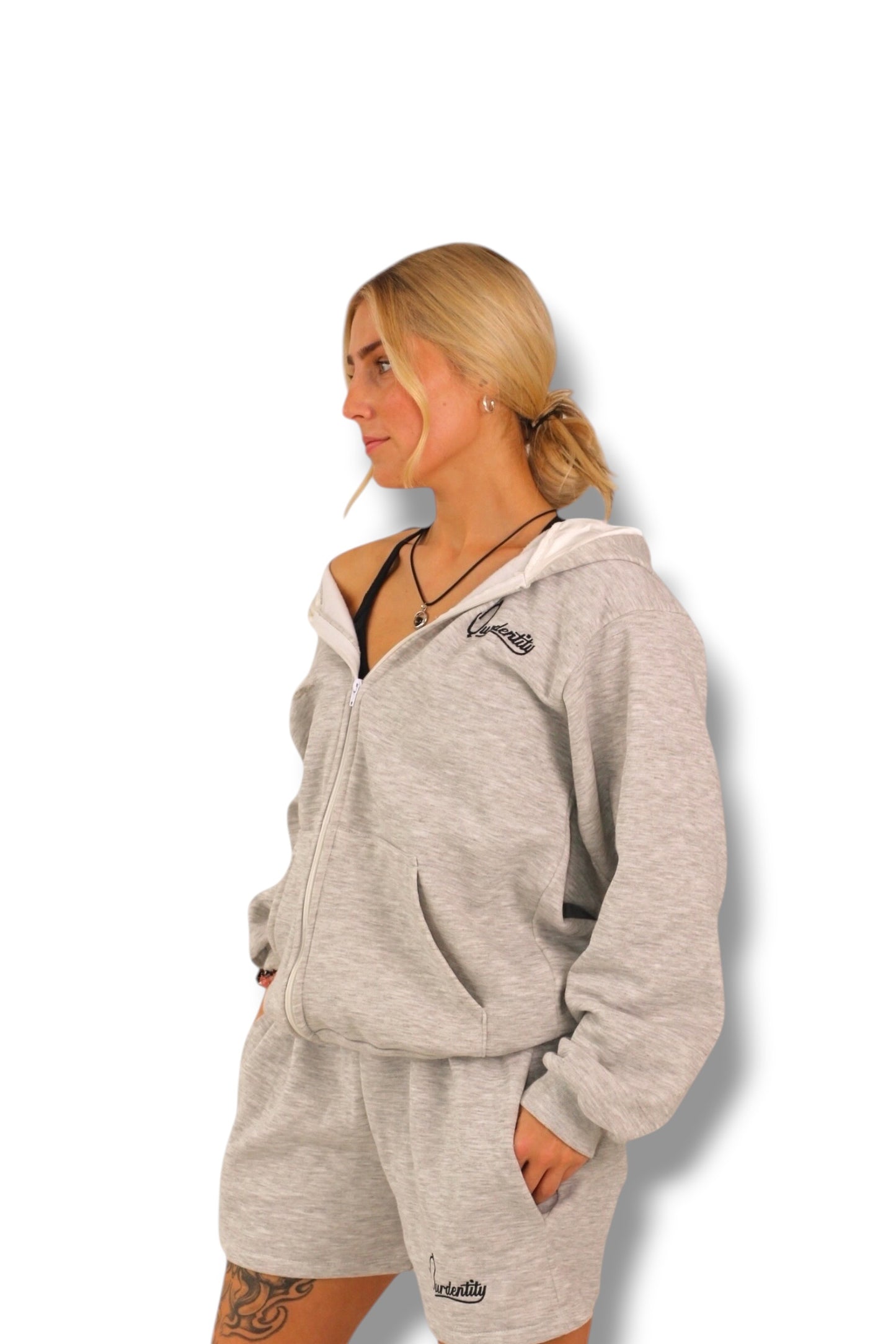 Signature Silver Grey Hoodie