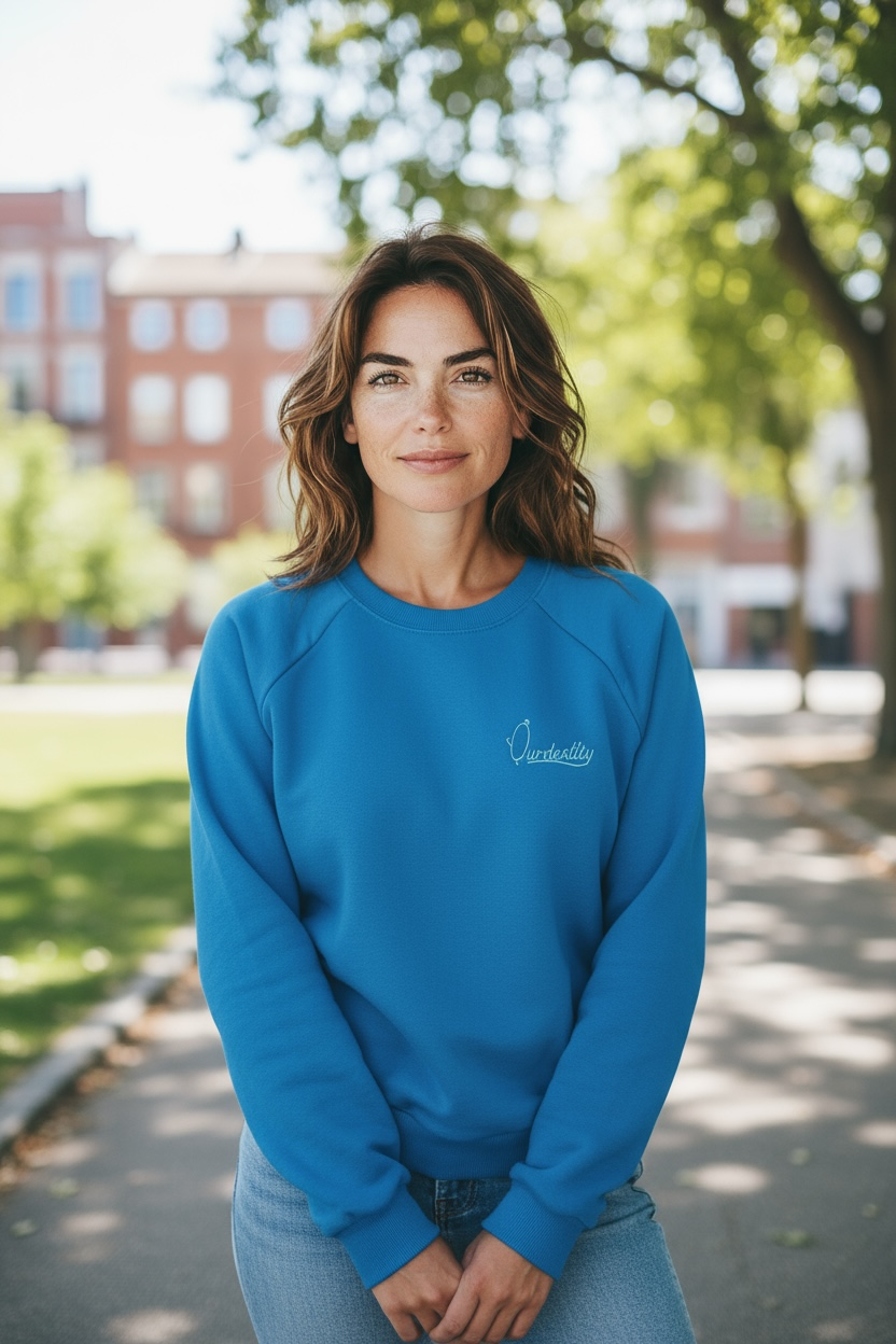 Sky blue Crew Neck Jumper