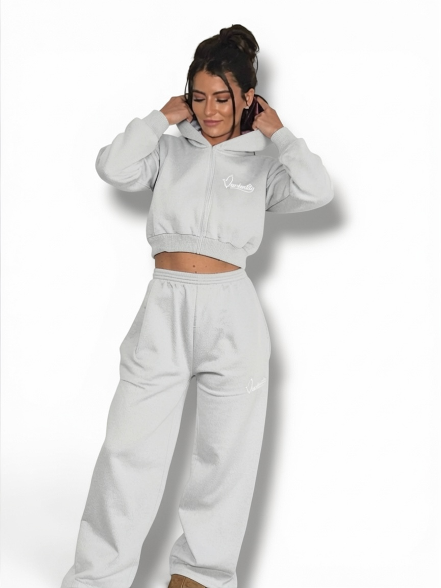 Silver Grey Baggy Style Joggers