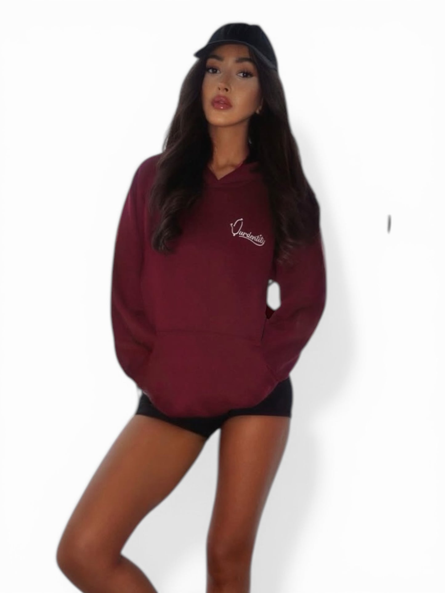 Satin Lined Dark Wine Hoodie