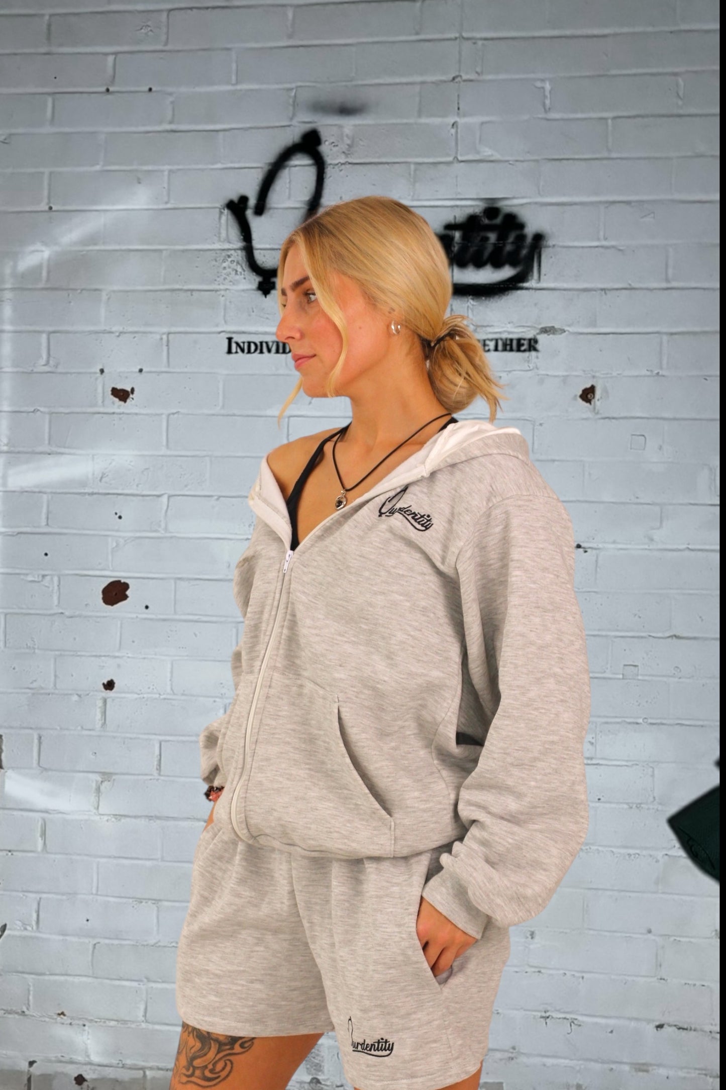 Signature Silver Grey Hoodie