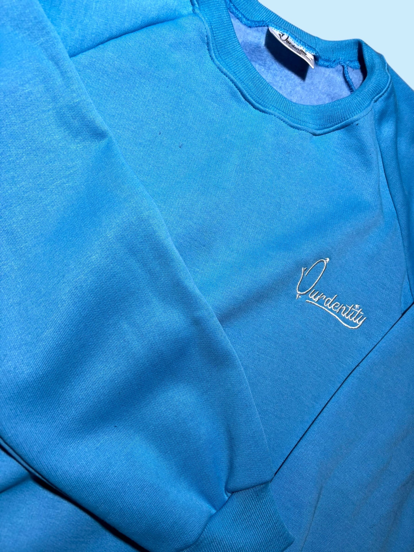 Sky blue Crew Neck Jumper