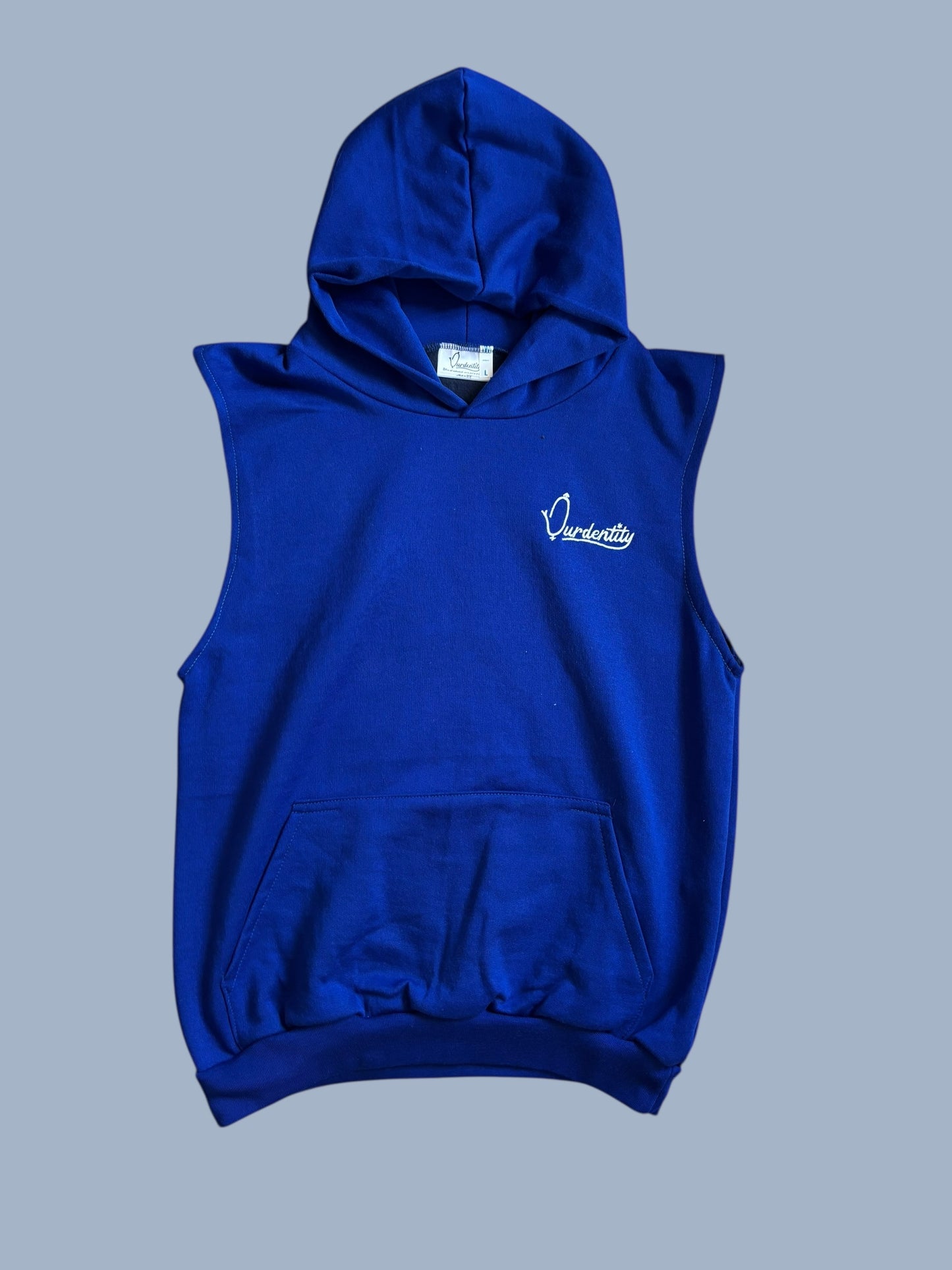 Royal Blue Sleeveless Hoodie